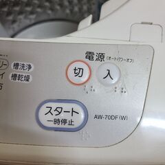 7kgタイプ洗濯機(2009年式、東芝AW-70DF)の画像