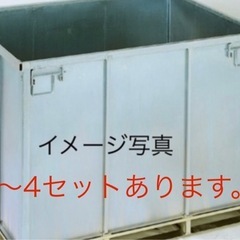 販売　レンタ可　鋼製ボックスパレット　スチール製折りたたみコンテナ
