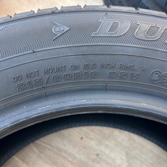 DUNLOP 　溝あり　4本セット　夏タイヤ　215/60/16の画像