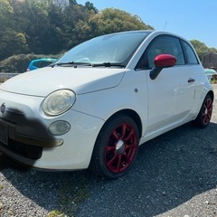 フィアット 500  FIAT500 ガラスルーフ 訳ありの画像