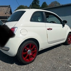 フィアット 500  FIAT500 ガラスルーフ 訳ありの画像