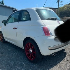 フィアット 500  FIAT500 ガラスルーフ 訳ありの画像