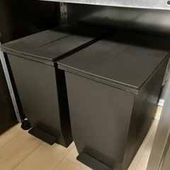 【非対面6/27,28限定】2個セット ペダル式両開き45L ゴミ箱の画像