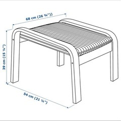 IKEA ポエングソファーの画像