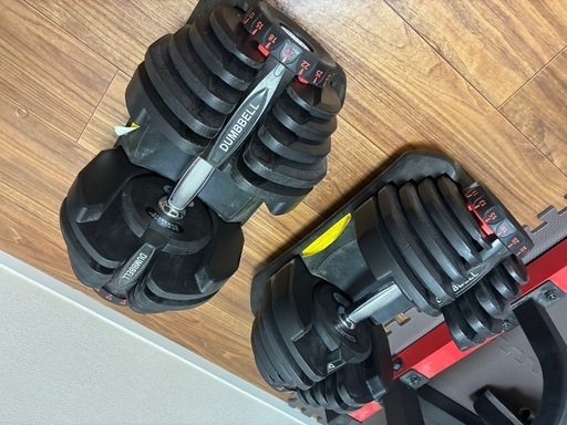 【受渡先決定】可変式ダンベル(最大40kg×2)