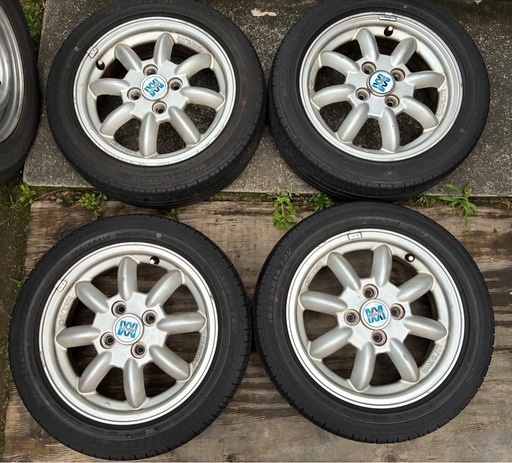 ミニライトホイール　国産タイヤ　165/55R14   4本セット