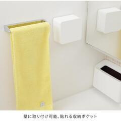 ideaco イデアコ 壁に取り付け可能 収納ケース ホワイト WALL pocket S ウォールポケットSの画像
