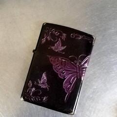 ZIPPO 紫 ピンク 蝶