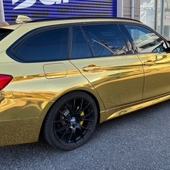 金メッキ　ラッピング　320d mパッケージ　赤革の画像