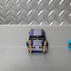 街道レーサー【DATSUN210】タケヤリマフラーグラチャンミニカーの画像