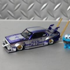 街道レーサー【DATSUN210】タケヤリマフラーグラチャンミニカー
