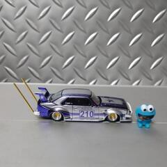 街道レーサー【DATSUN210】タケヤリマフラーグラチャンミニカーの画像