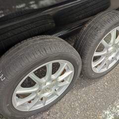 軽自動車用　タイヤ・ホイール 165/55R14 DUNLOP 2021年製　の画像