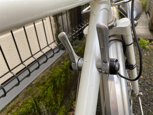 タイムセール 探し方 7/25まで幻の名車銀輪旅車AZUランドナーヴィンテージホワイト 自転車本体