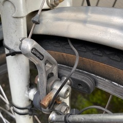 最終価格　幻の名車　銀輪旅車AZUランドナー　ヴィンテージ　ホワイトの画像