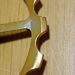 アルミ製セラミックベアリングビックプーリー ほぼ新品　16T ゴールドの画像