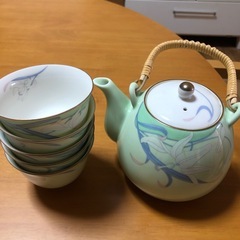 【お引き渡し7月中旬まで】【美品】夢窯　古田芳彩　急須　湯呑み5...