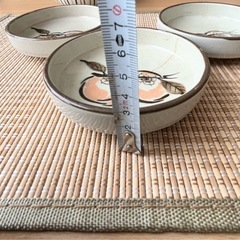 昭和食器1枚の価格で3枚柿の絵の小皿の画像