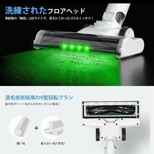 取引中　【新品未使用】 掃除機 コードレス 高吸引力 45000Pa ブラシレスモーター