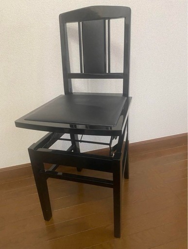 中古美品】背付ピアノ椅子(全国送料込み)トムソン椅子 （中古