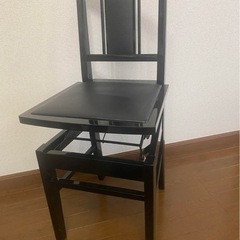 中古・　河合　デラックス　背付きピアノ椅子　トムソン椅子