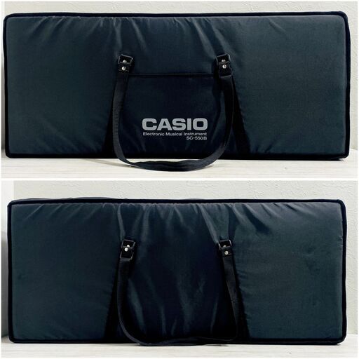 ★美品★カシオ/SC-550B/電子キーボード/純正/ソフトケース/キーボード/ケース/ブラック/CASIO/E1ER0402
