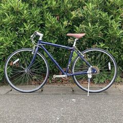 【点検/整備渡し】 外装7段 紺 あさひ Week End Bike 街乗り クロスバイク 自転車の画像