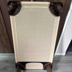 【未使用】お昼寝用　コット　ブラウンの画像