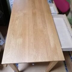 無印良品　学習机　3点セット　キャビネット　椅子