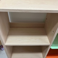 おもちゃ箱 天板・本棚付き キャロット トイハウスラックの画像