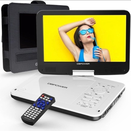 【新品未使用】❤️ポータブルDVDプレーヤー 12.5型 車載用ホルダー付き DVDプレーヤー