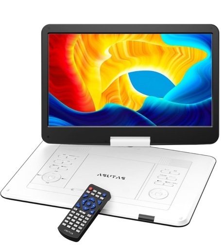 ポータブルdvdプレーヤー 17.9型 液晶 14インチ内蔵ダブルスピーカー 5000mAh大容量充電式バッテリー 6時間連続再生