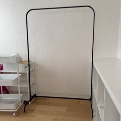 イケア　IKEA ラック　ブラック　ハンガーラック