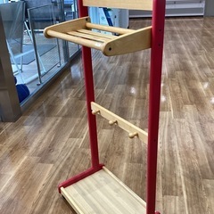 木製ハンガーラック（キャスター付き）　【町田市再生家具】　250896の画像