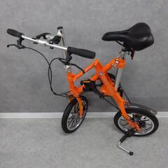【ジ447】THREE STONE 14インチ折りたたみ自転車の画像