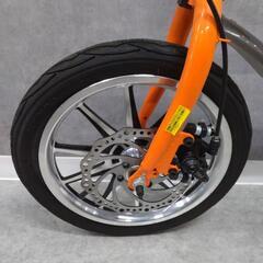 【ジ447】THREE STONE 14インチ折りたたみ自転車の画像