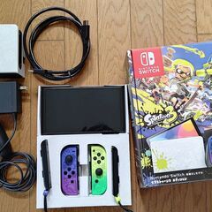 【中古】Switch スプラトゥーン3エディション　本体セットおまけ付