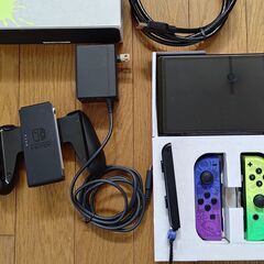 【中古】Switch スプラトゥーン3エディション　本体セットおまけ付の画像