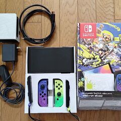 【中古】Switch スプラトゥーン3エディション　本体セットおまけ付の画像