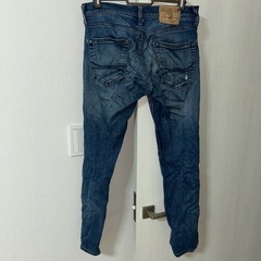 ダメージ加工　#Hollister #スキニーデニム ダークブルーの画像