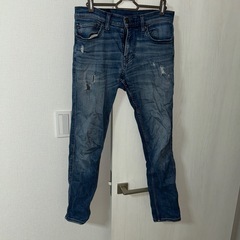 ダメージ加工　#Hollister #スキニーデニム ダークブルー