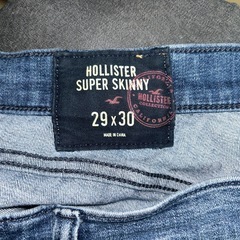 ダメージ加工　#Hollister #スキニーデニム ダークブルーの画像