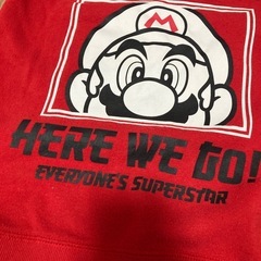 マリオ　なりきり　パーカー 140サイズ 汚れありの画像