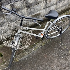 【26インチ自転車】美品❗️スペアキーあり　変速なし　チェーン、サドル新品❗️若林自転車　浜大津店　SALE中❗️の画像