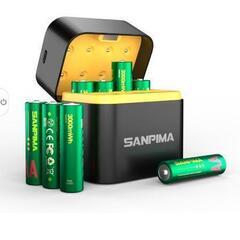 新品未使用単3形リチウム充電池8本 1.5V 大容量3000mW...