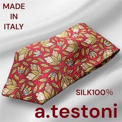 a.testoni イタリア製 シルク100% 高級ネクタイ メ...