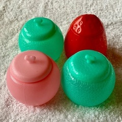 フルーツシャーベット容器まとめ売り　4つ　メロンシャーベット　いちご桃　カップ①②の画像