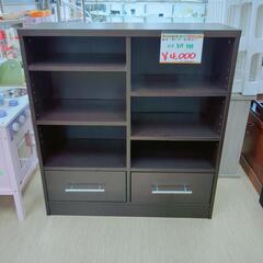 収納棚 棚付き！引き出し収納ラック ブラウン【こちらは店舗です。浜村鹿野温泉ICから3分 買取本舗 宮本リサイクル 営業時間9～19時 定休日水曜のみ←連絡できませんm(_ _)m】の画像