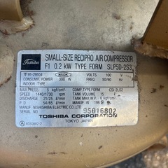 コンプレッサー　TOSCON OILLESSの画像