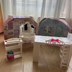 リカちゃん🎀ドレッサーベッド衣紋掛け　
ハウス